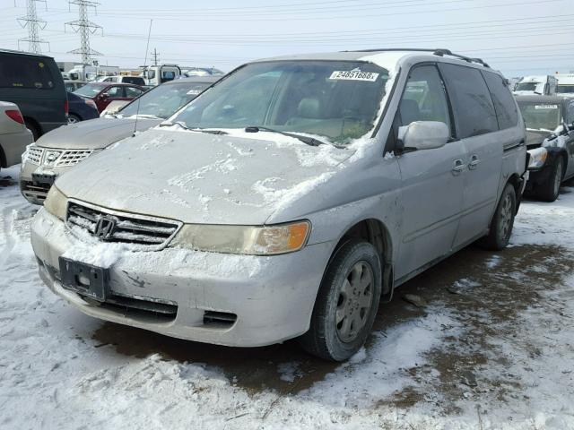 5FNRL180X2B056055 - 2002 HONDA ODYSSEY EX SILVER photo 2