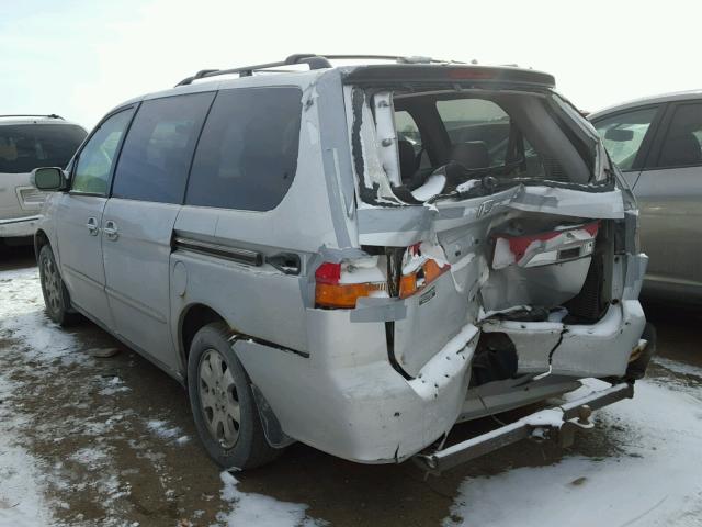 5FNRL180X2B056055 - 2002 HONDA ODYSSEY EX SILVER photo 3