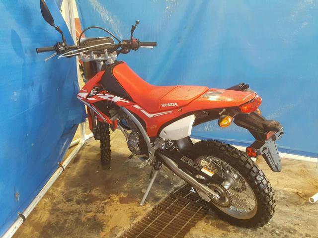 MLHMD4414H5000580 - 2017 HONDA CRF250 L RED photo 3