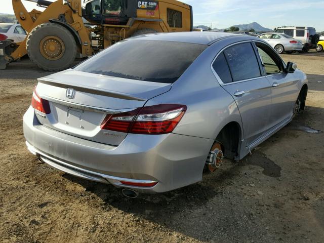 1HGCR2F67GA158996 - 2016 HONDA ACCORD SPO SILVER photo 4