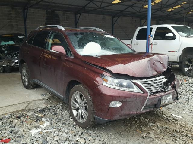 2T2BK1BA5EC242838 - 2014 LEXUS RX 350 BURGUNDY photo 1