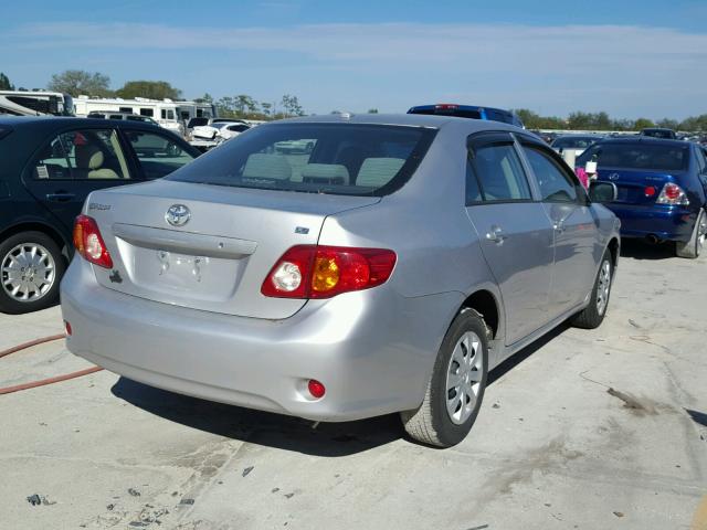 2T1BU4EE9AC323706 - 2010 TOYOTA COROLLA BA SILVER photo 4