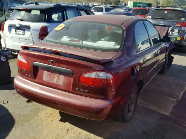 KLATA52Y9XB334236 - 1999 DAEWOO LANOS S 栗色 照片 4