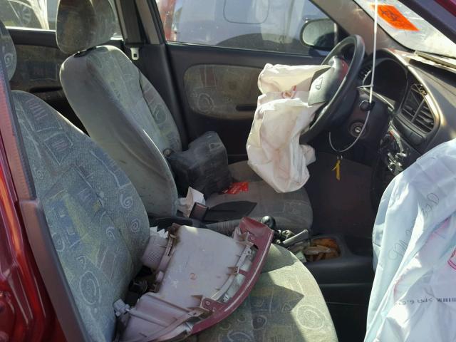 KLATA52Y9XB334236 - 1999 DAEWOO LANOS S 栗色 照片 5