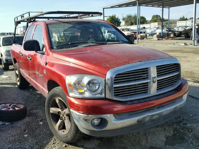 1D7HA18267S204933 - 2007 DODGE RAM 1500 S BURGUNDY photo 1