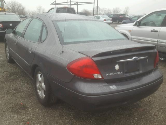 1FAHP55S82G218466 - 2002 FORD TAURUS SES GRAY photo 3