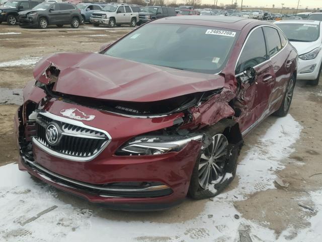 1G4ZP5SS0HU151502 - 2017 BUICK LACROSSE E BURGUNDY photo 2