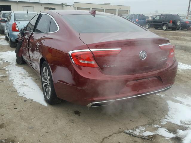 1G4ZP5SS0HU151502 - 2017 BUICK LACROSSE E BURGUNDY photo 3