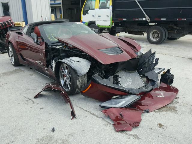 1G1YU2D68G5607819 - 2016 CHEVROLET CORVETTE 3 RED photo 1