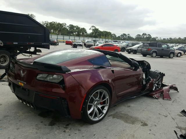 1G1YU2D68G5607819 - 2016 CHEVROLET CORVETTE 3 RED photo 4