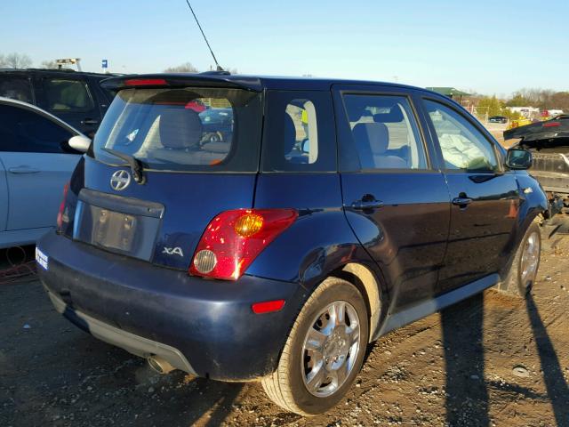 JTKKT604450087424 - 2005 TOYOTA SCION XA BLUE photo 4