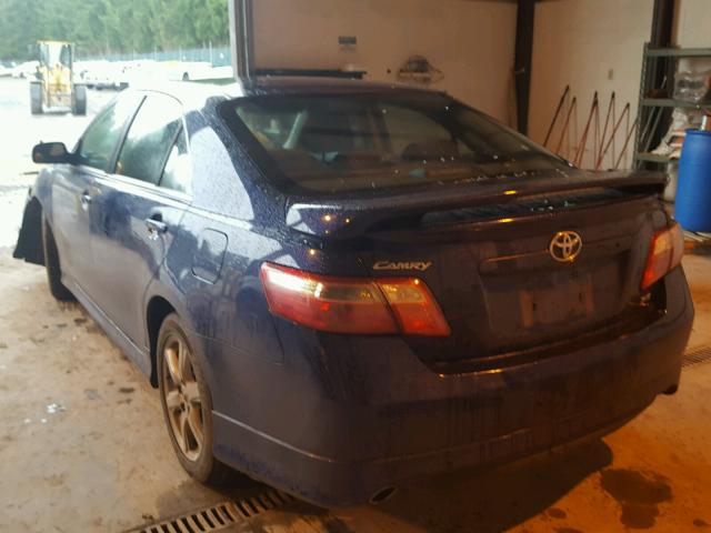 4T1BK46K77U041257 - 2007 TOYOTA CAMRY NEW BLUE photo 3