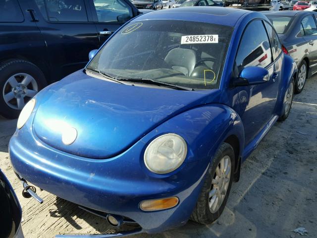 3VWCR31C55M402658 - 2005 VOLKSWAGEN NEW BEETLE BLUE photo 2