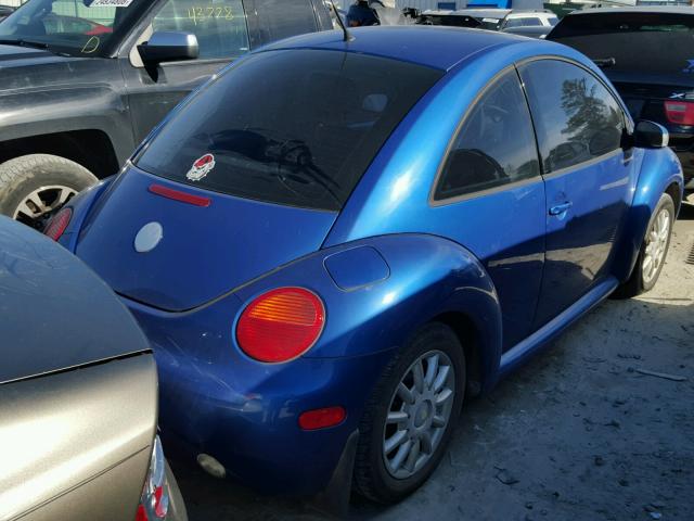 3VWCR31C55M402658 - 2005 VOLKSWAGEN NEW BEETLE BLUE photo 4