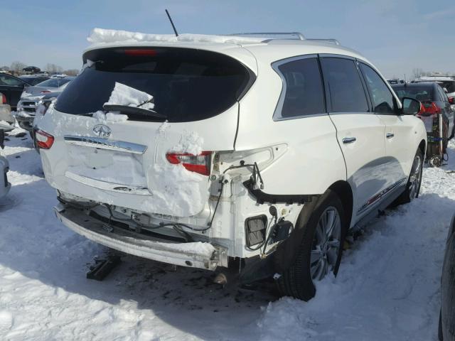 5N1AL0MMXEC513511 - 2014 INFINITI QX60 WHITE photo 4