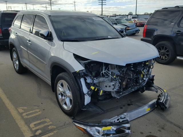 5TDDZRFH0HS416194 - 2017 TOYOTA HIGHLANDER SILVER photo 1