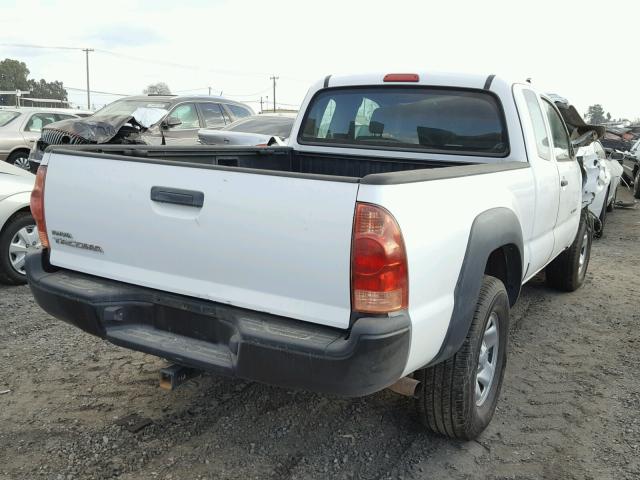 5TEUX42N45Z030543 - 2005 TOYOTA TACOMA ACC WHITE photo 4