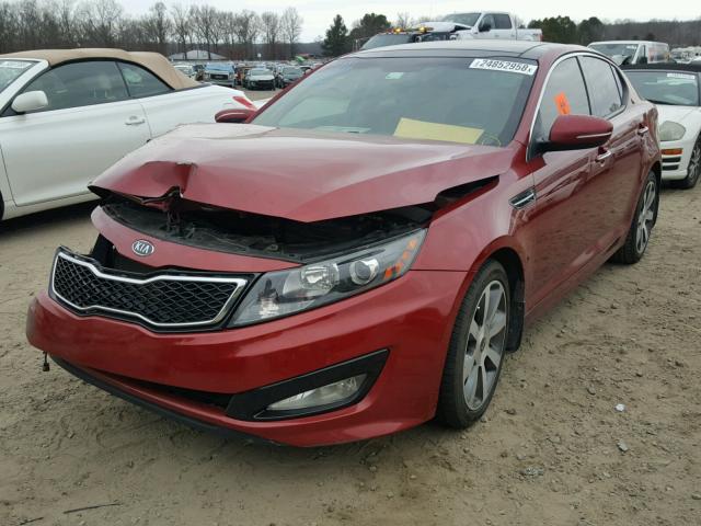 5XXGR4A60CG082863 - 2012 KIA OPTIMA SX RED photo 2