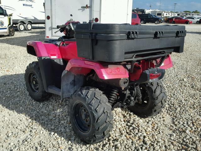 1HFTE4601F4000822 - 2015 HONDA TRX500 FA RED photo 3