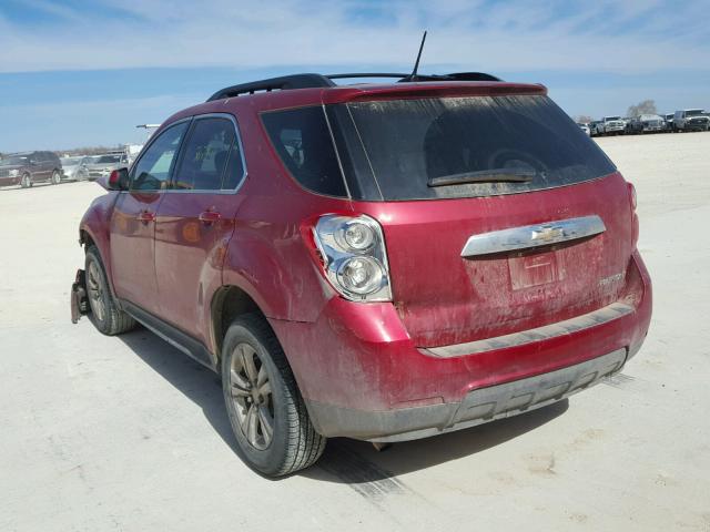 2GNALDEK7D1134289 - 2013 CHEVROLET EQUINOX LT RED photo 3