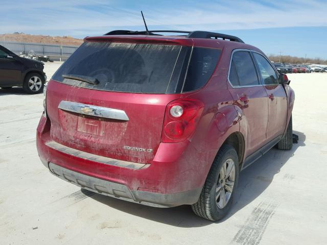 2GNALDEK7D1134289 - 2013 CHEVROLET EQUINOX LT RED photo 4