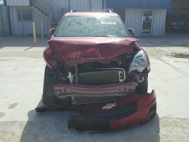 2GNALDEK7D1134289 - 2013 CHEVROLET EQUINOX LT RED photo 9