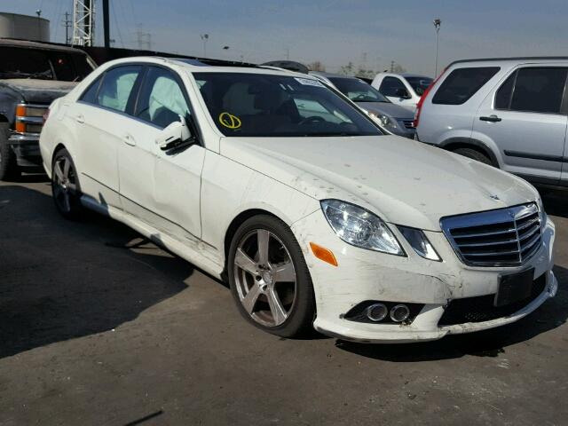 WDDHF5GB9AA075013 - 2010 MERCEDES-BENZ E 350 WHITE photo 1