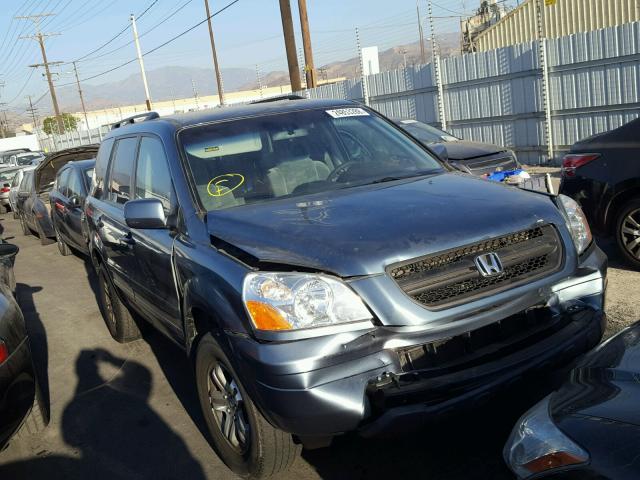 5FNYF18465B057682 - 2005 HONDA PILOT EX BLUE photo 1