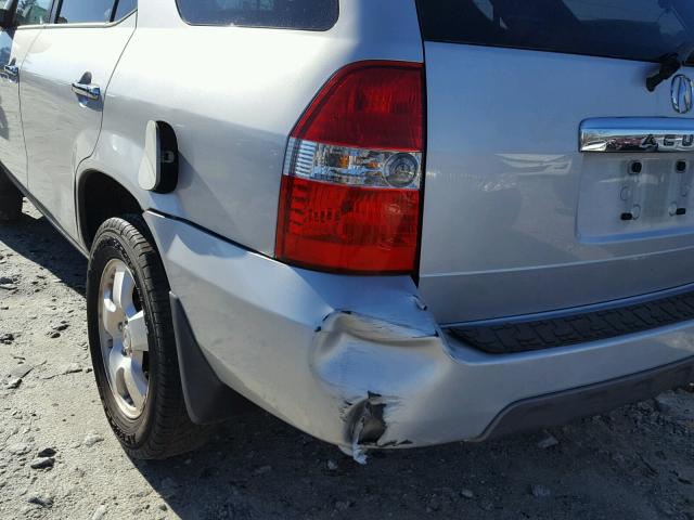 2HNYD18223H537269 - 2003 ACURA MDX SILVER photo 9