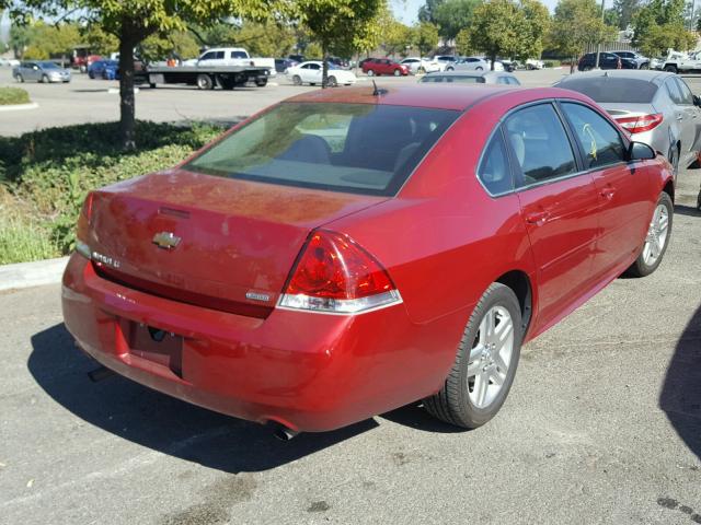 2G1WB5E38F1152408 - 2015 CHEVROLET IMPALA LIM RED photo 4