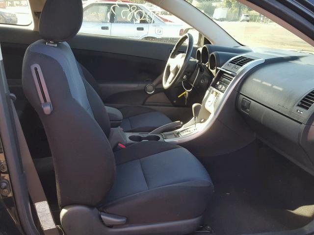 JTKDE177560108272 - 2006 TOYOTA SCION TC BLACK photo 5