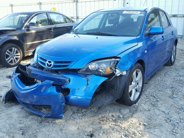 JM1BK143041120278 - 2004 MAZDA 3 HATCHBAC BLUE photo 2