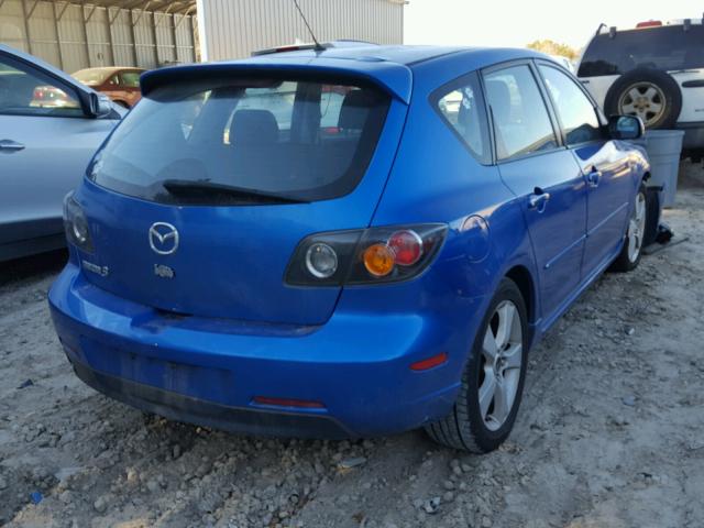 JM1BK143041120278 - 2004 MAZDA 3 HATCHBAC BLUE photo 4