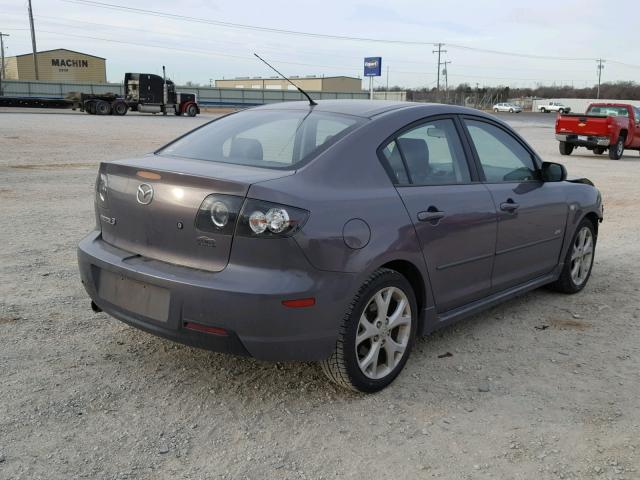 JM1BK323581157542 - 2008 MAZDA 3 S GRAY photo 4