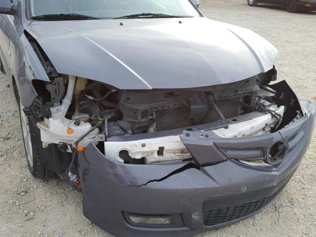 JM1BK323581157542 - 2008 MAZDA 3 S GRAY photo 9