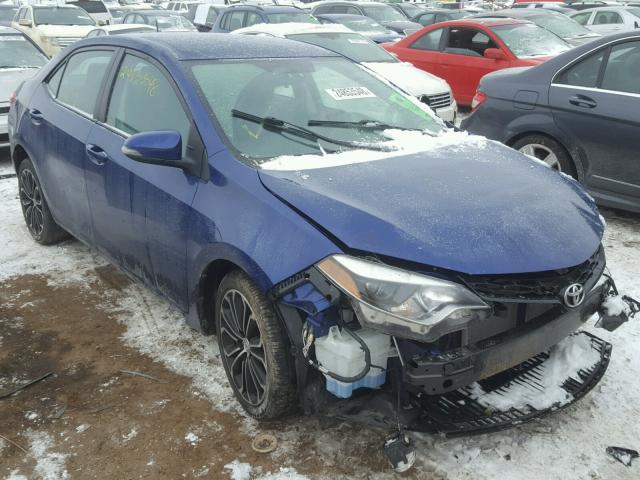 2T1BURHEXFC253715 - 2015 TOYOTA COROLLA L BLUE photo 1