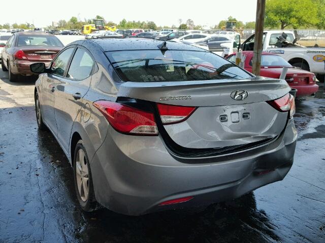 KMHDH4AE1BU093694 - 2011 HYUNDAI ELANTRA GL GRAY photo 3