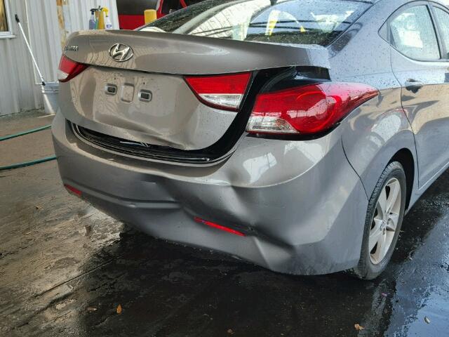 KMHDH4AE1BU093694 - 2011 HYUNDAI ELANTRA GL GRAY photo 9