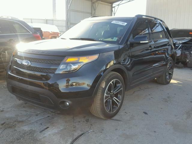 1FM5K8GT5FGB49949 - 2015 FORD EXPLORER S BLACK photo 2