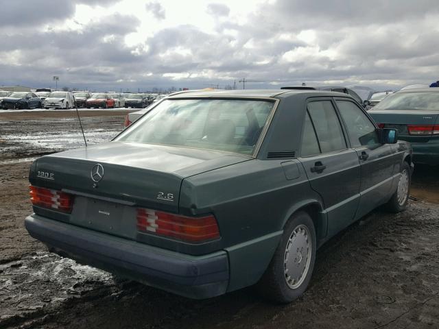 WDBDA29D2PG030505 - 1993 MERCEDES-BENZ 190 E 2.6 GREEN photo 4