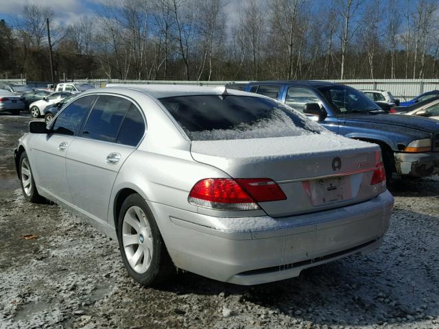 WBAHN83567DT69407 - 2007 BMW 750 SILVER photo 3