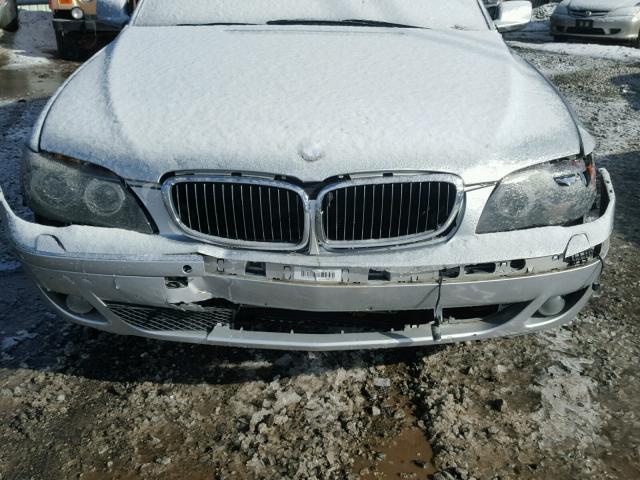 WBAHN83567DT69407 - 2007 BMW 750 SILVER photo 7