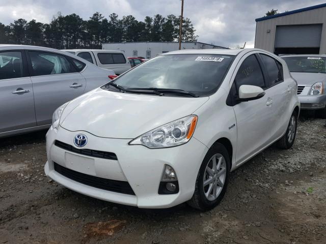 JTDKDTB35C1519887 - 2012 TOYOTA PRIUS C WHITE photo 2