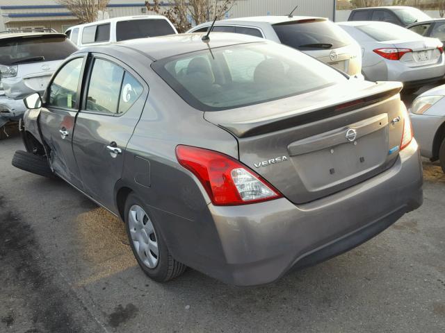 3N1CN7AP6GL818559 - 2016 NISSAN VERSA S TAN photo 3