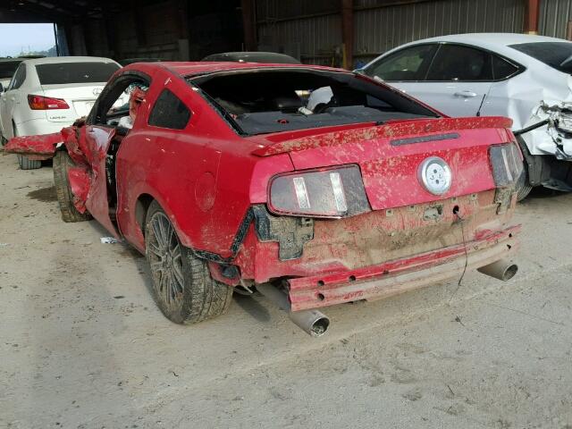 1ZVBP8CH8A5101244 - 2010 FORD MUSTANG GT RED photo 3