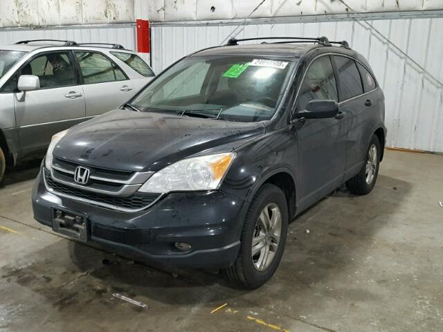 JHLRE4H50BC018972 - 2011 HONDA CR-V EX BLACK photo 2