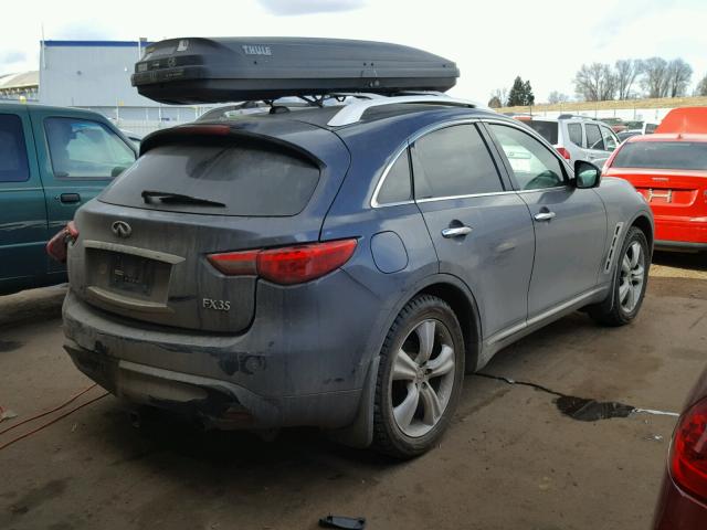 JNRAS18W19M155336 - 2009 INFINITI FX35 GRAY photo 4