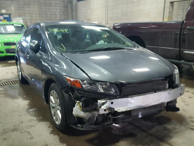 19XFB2F9XCE319696 - 2012 HONDA CIVIC EXL ნაცრისფერი ფოტო 1