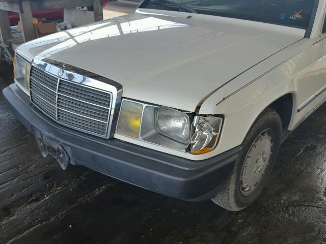 WDBDA24C3FF047994 - 1985 MERCEDES-BENZ 190 E 2.3 WHITE photo 9