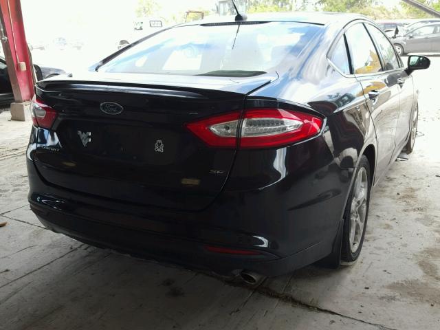 3FA6P0H73DR233860 - 2013 FORD FUSION SE BLACK photo 4